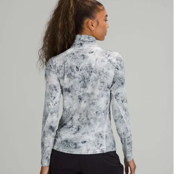 ❤️ Lululemon Hold Tight Turtleneck Aquila Rhino Grey Multi Size 8/10